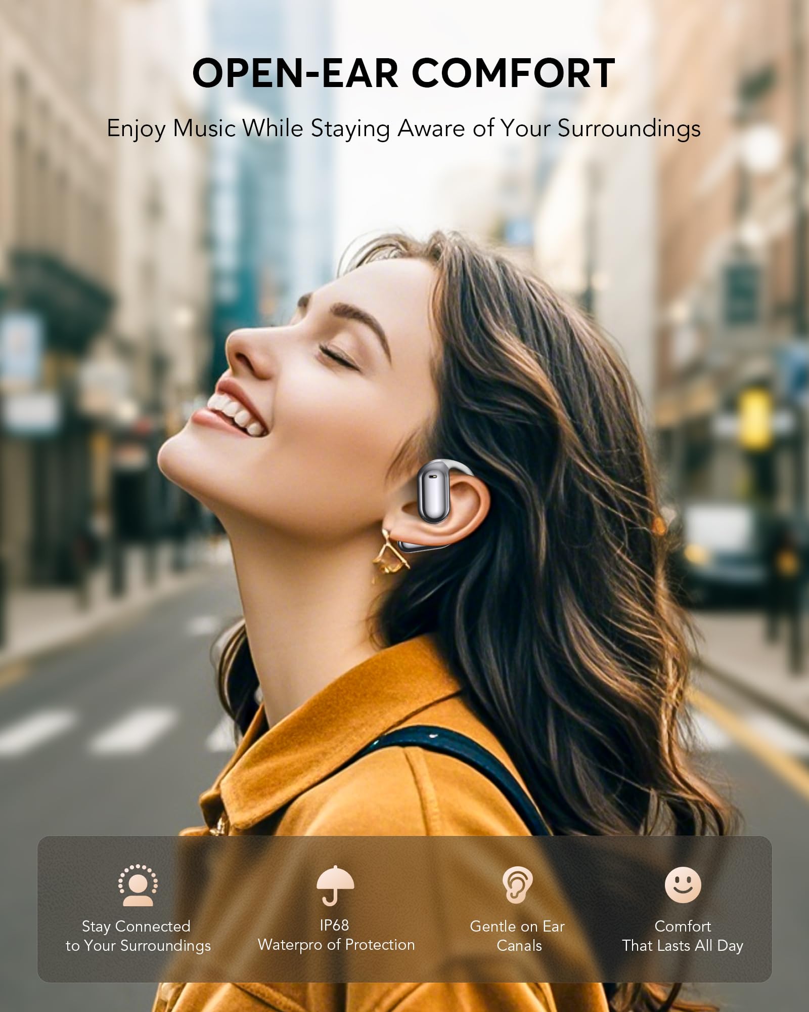Q16 Air AI Translation Earbuds 144 Languages Real-Time