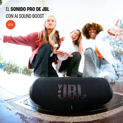 JBL Charge 6 - Waterproof & Drop-Proof Bluetooth Speaker, Bold JBL Pro Sound with AI Sound Boost, 28Hrs Playtime, Built-in powerbank & Comes with a Sturdy/Removable Carrying Strap
