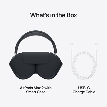 AirPods Max 2 Wireless Over-Ear Headphones, Active Noise Cancellation, Adaptive Audio With One Year Warranty
