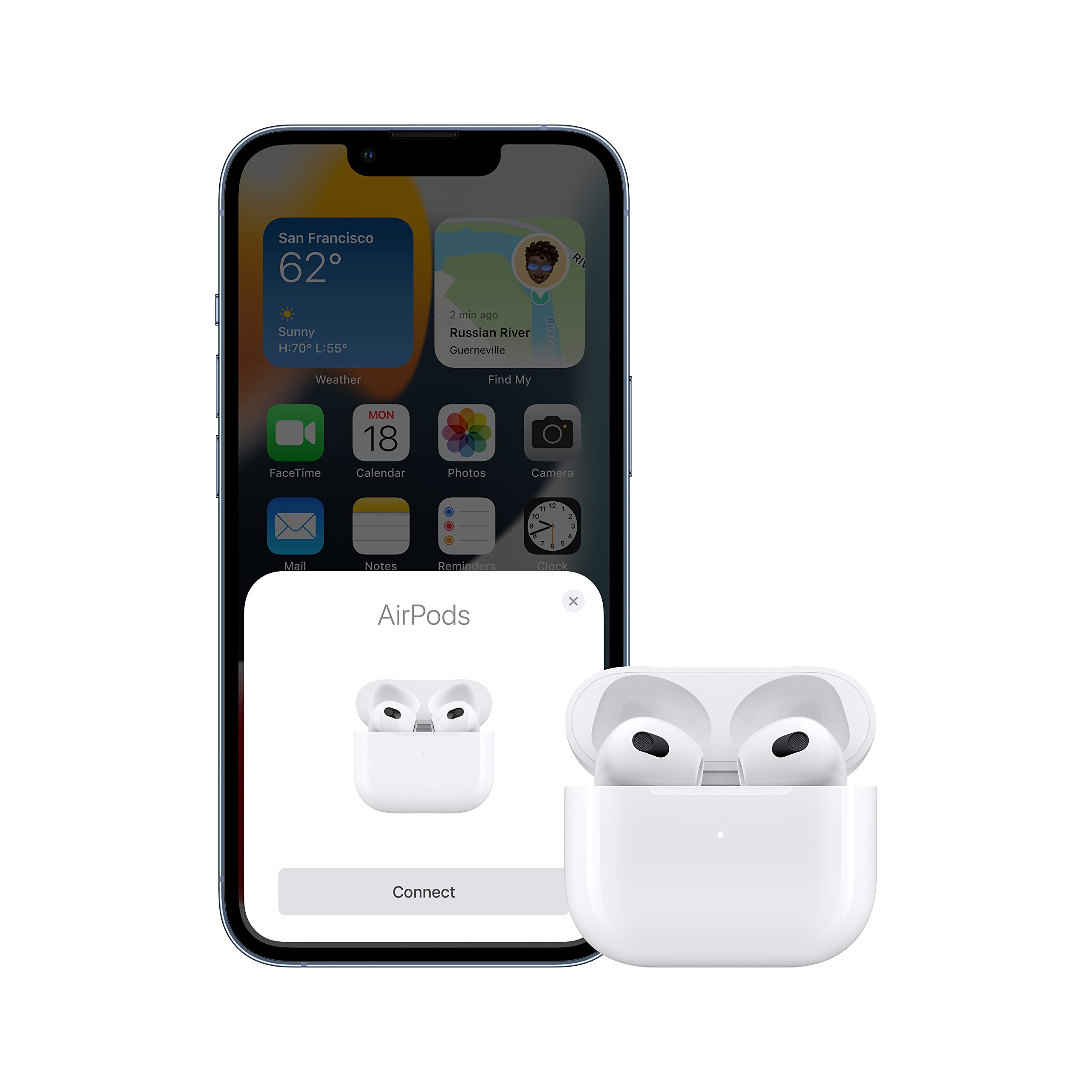 AirPods 3 with MagSafe Case (USB-C) Bluetooth (White, True Wireless) With One Year Warranty