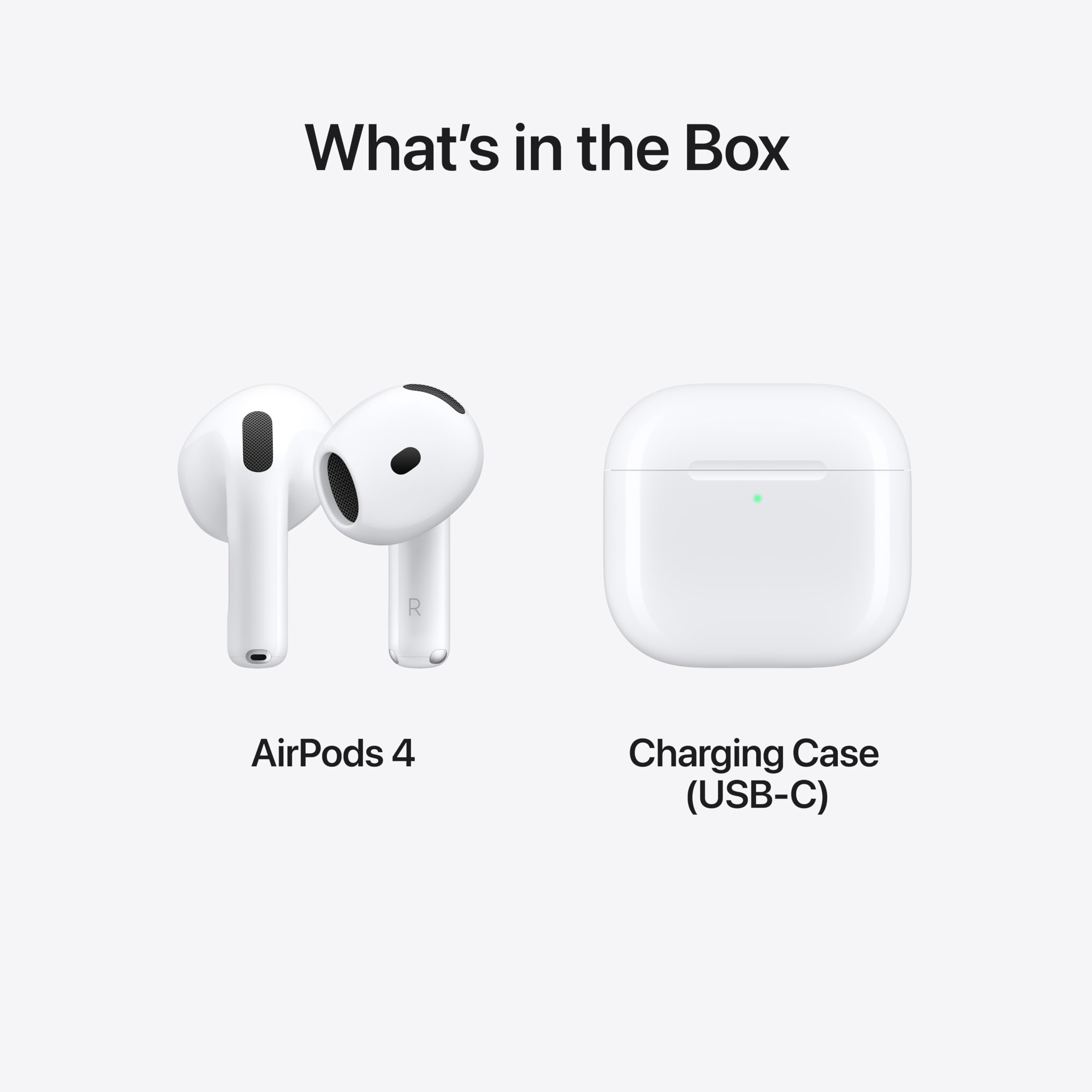 AirPods 4 with MagSafe Case (USB-C) Bluetooth (White, True Wireless) With One Year Warranty