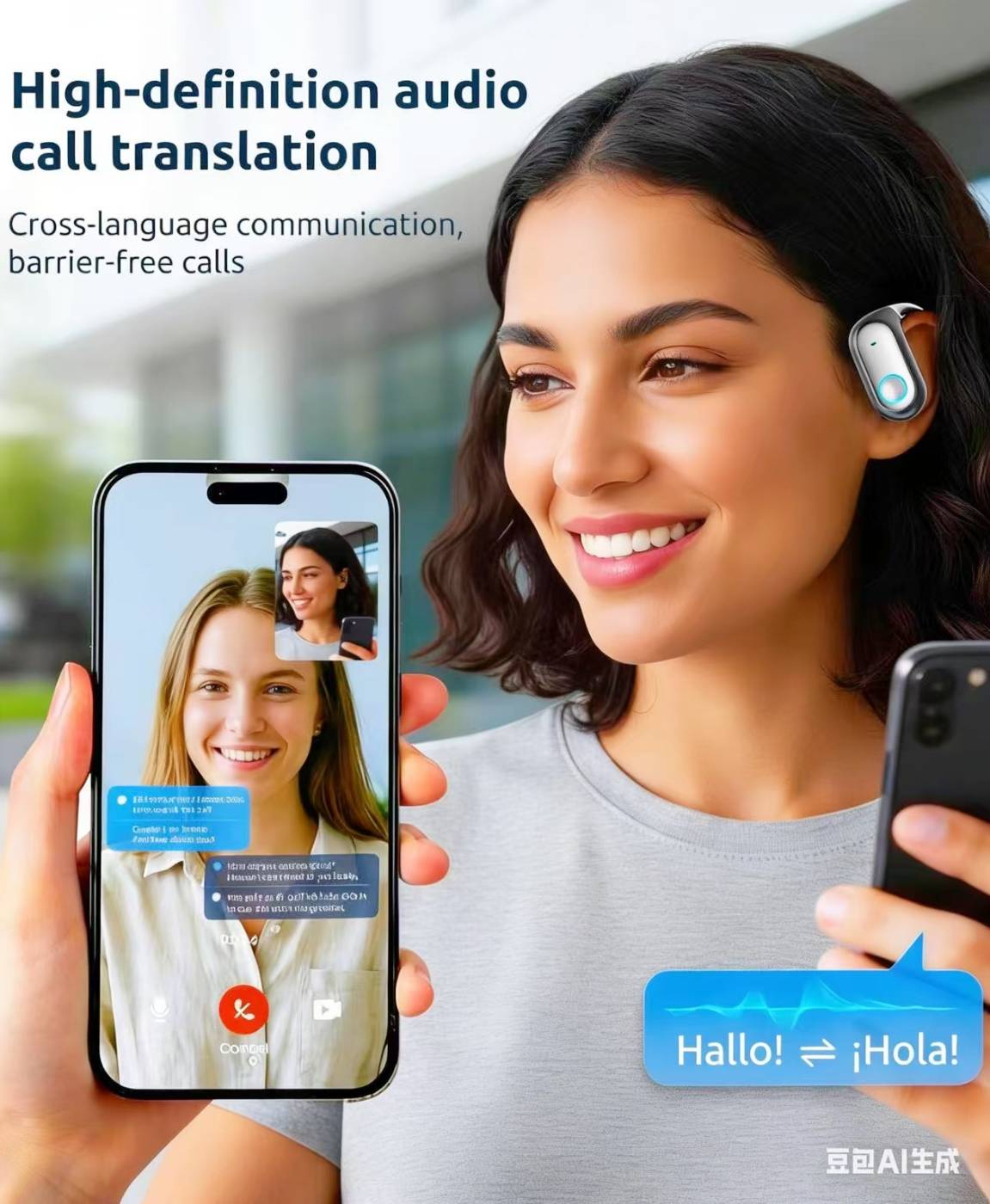 Damfit Pro Ai Languages Translator Ear Buds